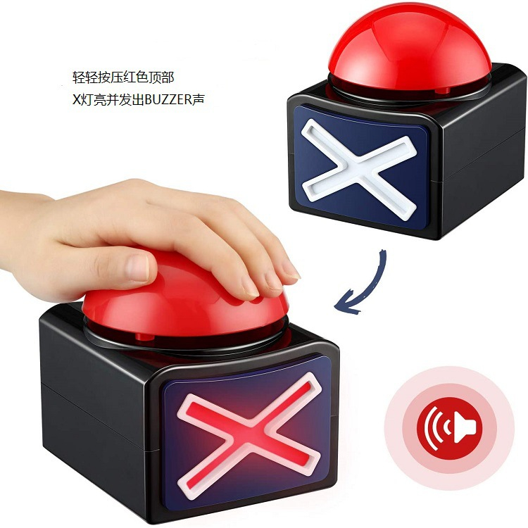Melhor Botão De Alarme De Campainha De Resposta De Jogo Com Luz Sonora Quiz De Curiosidade Tem Talento em Oferta na Shopee