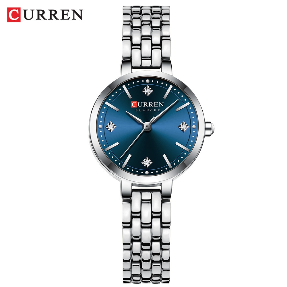Relógio Feminino CURREN Autêntico Genuíno Marca De Luxo Aço Inoxidável Compacto Design Exclusivo Mostrador Pequeno Quart · foto 2