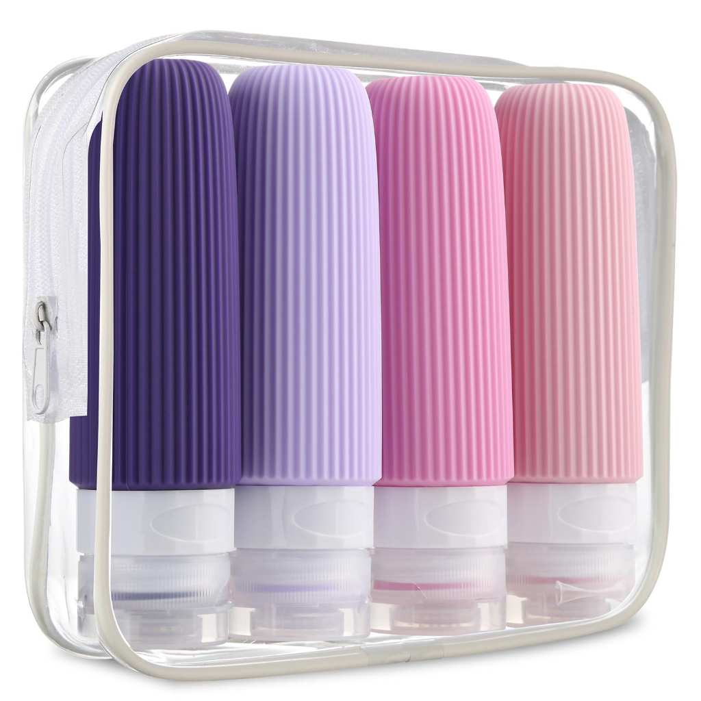 Kit 16/4 peças Garrafas De Silicone Dispensadoras Portáteis 90ml Para Viagens new_life em Oferta na Shopee