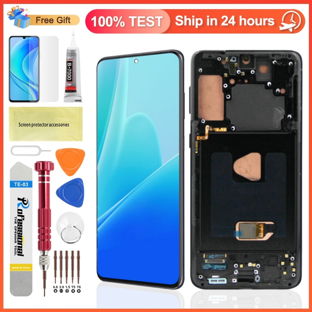 Para Samsung Galaxy S21 + S21 Plus G996 G996B SM-G996B/DS Display LCD Com Quadro Toque Scereen Substituição em Oferta na Shopee