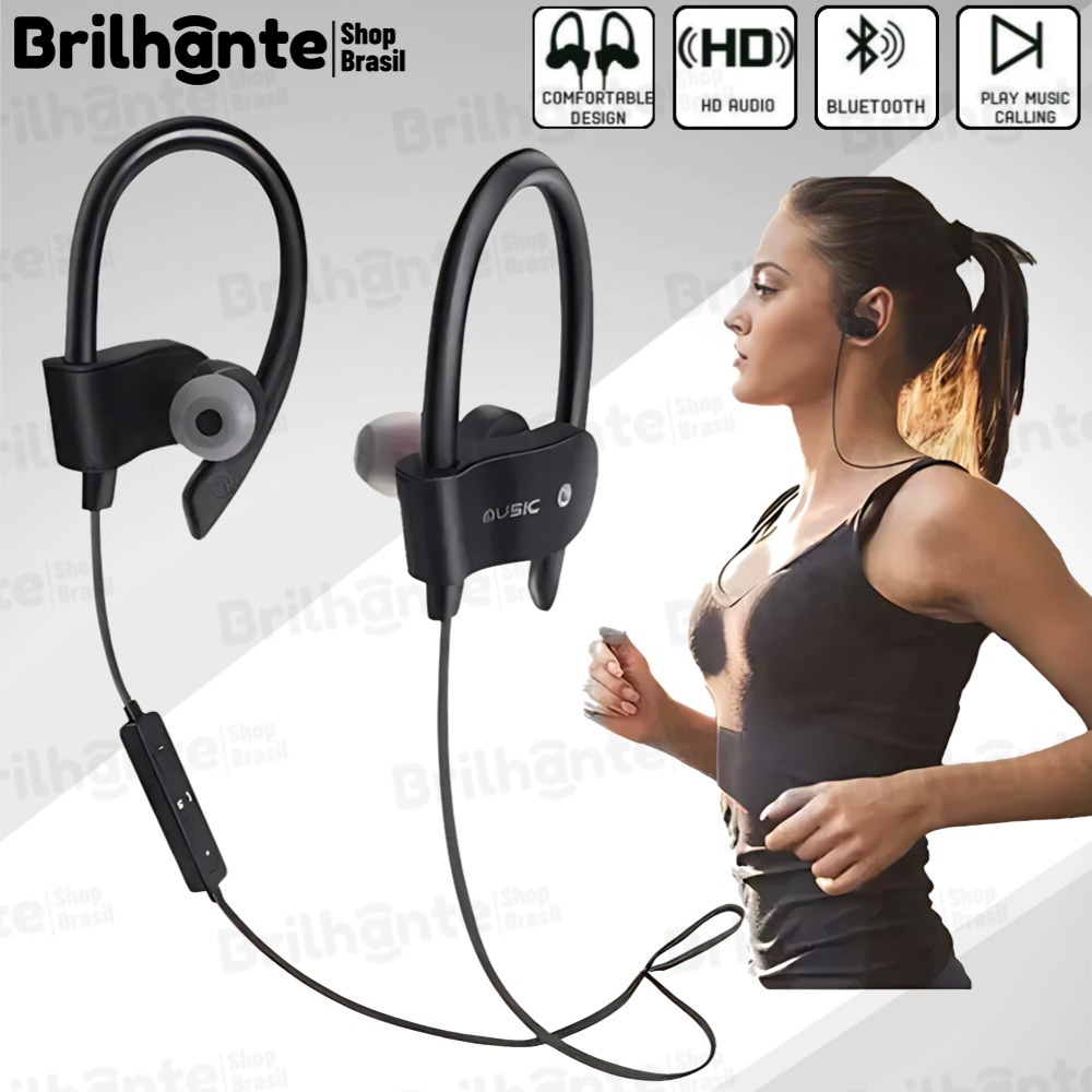 Fone De Ouvido Sem Fio Bluetooth 558 Gancho Da Orelha headset Esportes Música Jogo hands-free Para Todos Os smartphones