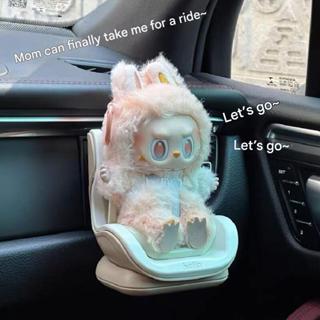 Labubu assento de carro boneca de pelúcia assento de segurança do carro ar condicionado saída de ar ornamentos bonitos em Oferta na Shopee