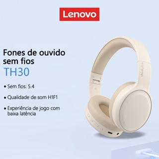 Lenovo TH30 Fone de Ouvido Sem Fio para Jogos com Baixa Latência e Microfone Incorporado em Oferta na Shopee