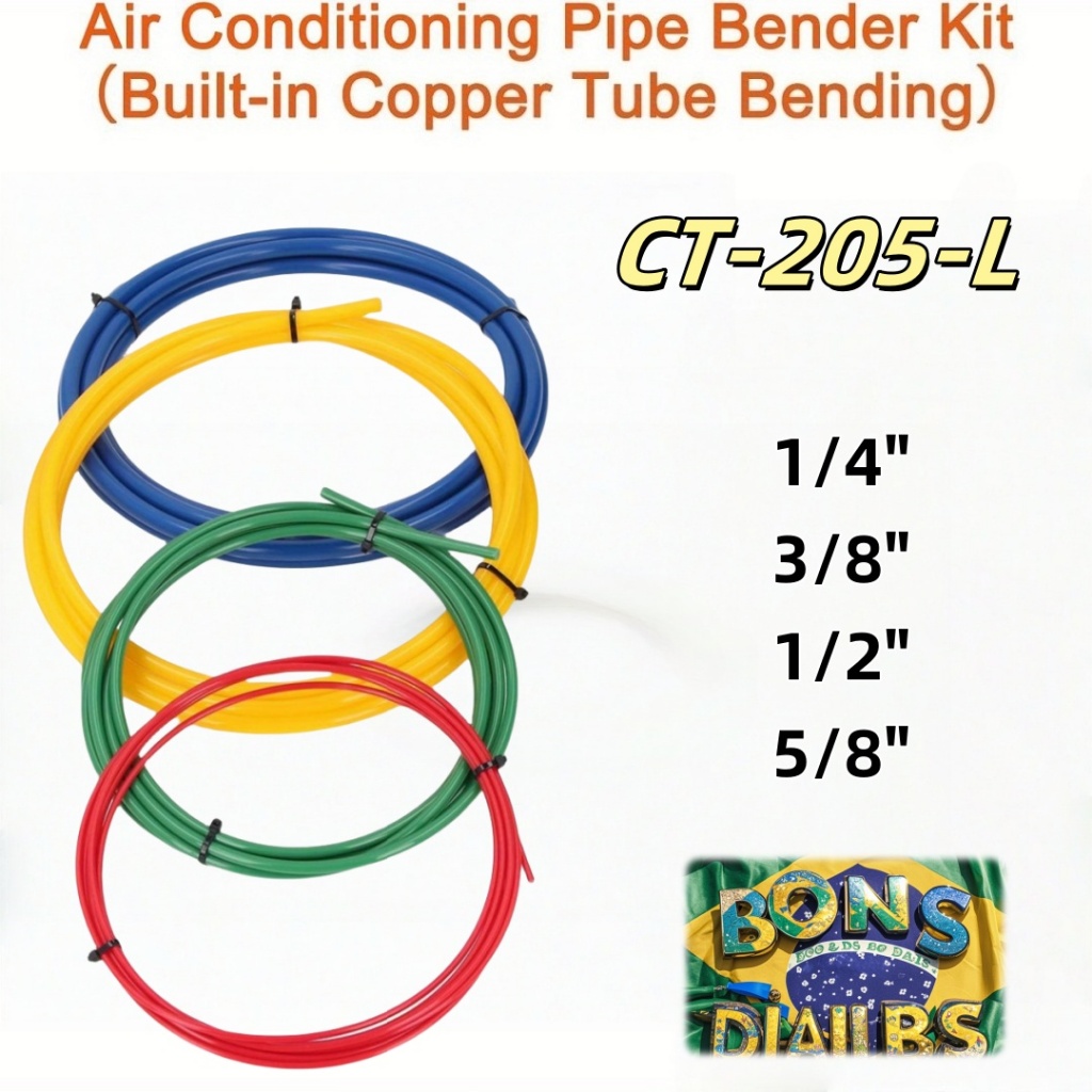 1/4 a 5/8 Kit Curvador Dobrador Para Canos de Cobre e Alumínio