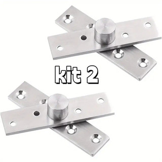 Dobradiça Pivô Pino Porta Pivotante 150kg Pivô Inox 304 duas pares