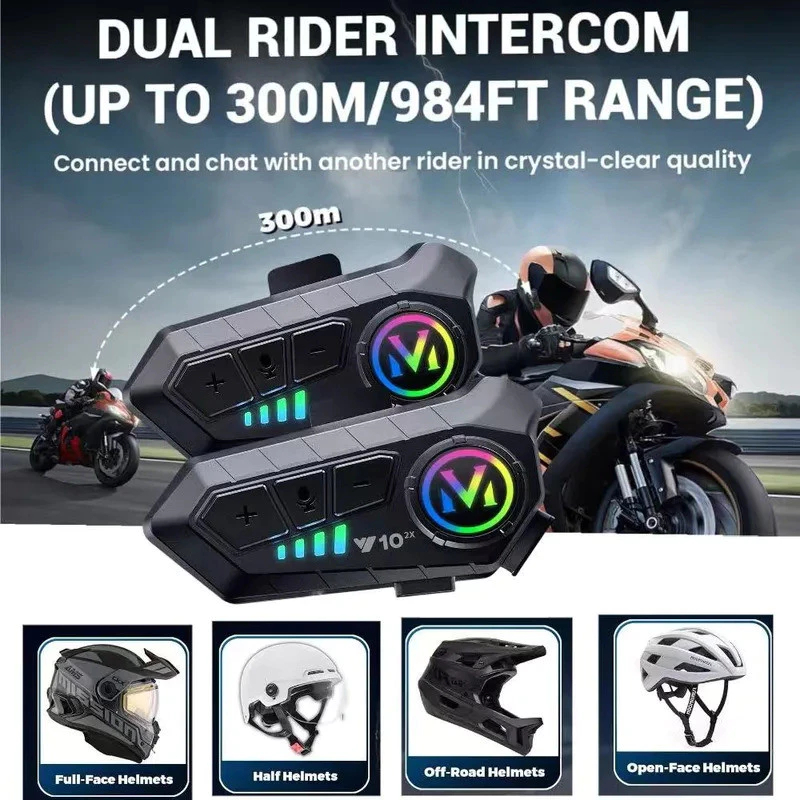 Fone Bluetooth Motocicleta Fone Capacete Com Microfone/iluminação Fone Sem Fio Ciclismo IPX6 À Prova D'água K06/Y10