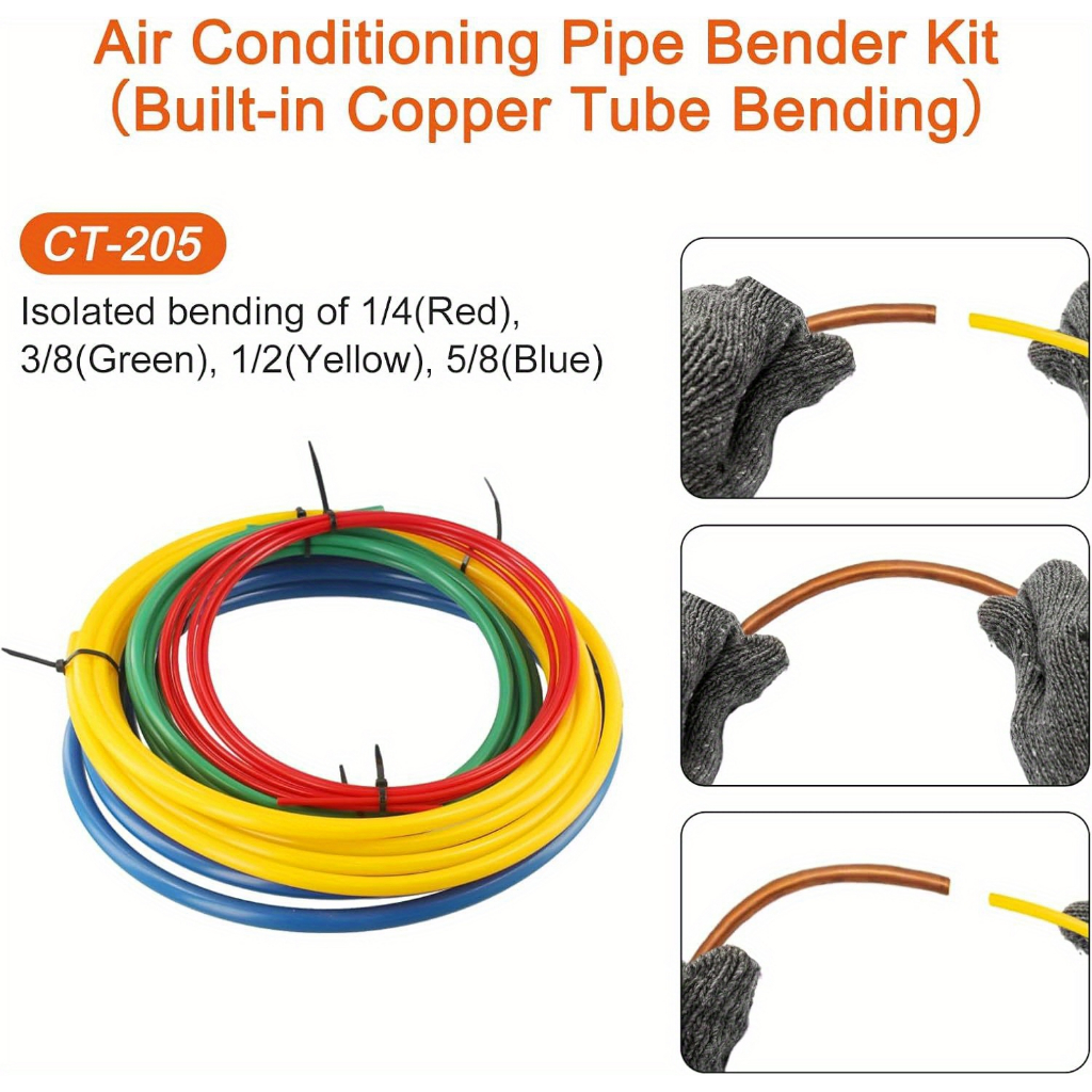 Kit Curvador Dobrador  (1/4 a 5/8) Para Canos de Cobre e Alumínio