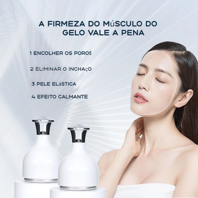 Martelo de gelo compressor de gelo compressor frio inchaço facial encolher poros Edema facial salão de beleza bola de ge