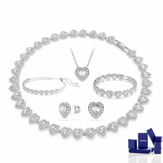 Femininas Finas Moda Diamantes Colar Amor Eternidade Pingente Para Mulheres Conjunto De Presente em Oferta na Shopee