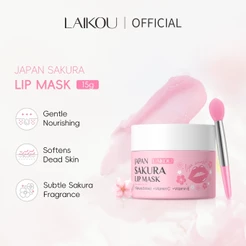 LAIKOU Japan Sakura Lip Mask 15g Hidratação Noturna E Reparo Com Extrato De , Vitamina C