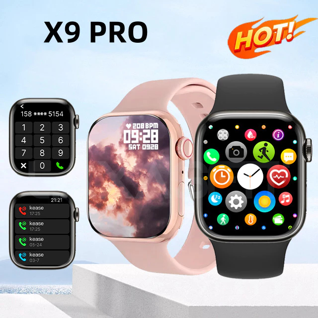 Calculadora Smart Watch X9 Pro Series 38mm/45mm, tela ilimitada, Monitor de pressão arterial-Saint Paulo, fornecimento em Oferta na Shopee