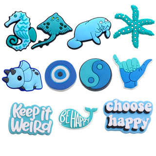 MEIDJ 1 Peça Amuletos De Sapato Decrations Desenho Animado Sandálias Azuis Fivela Botão De Acessórios De PVC em Oferta na Shopee