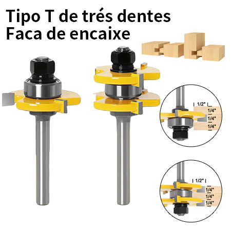 Fresas Macho E Fêmea Para Tupia Laminadora Haste 6mm em Oferta na Shopee