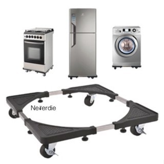 Grande Geladeira/Máquina De Lavar E Suporte De Fogão Em Aço Inoxidável Com Rodas