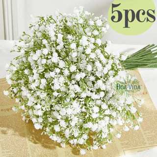 kit 5 Galho Gypsophila Artificial 62cm Branco - Decoração Casamentos e Festas em Oferta na Shopee