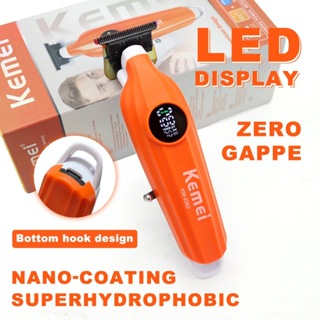 Kemei 2362 Profissional Zero Gaped Aparador De Cabelo Masculino Máquina De Cortar Superhydropóbico Nano-Revestimento Aca em Oferta na Shopee