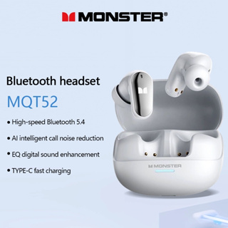 Monster MQT52 Fone De Ouvido Intra-Auricular Sem Fio Com Som Hi-Fi e Latência Ultra Baixa para Jogos em Oferta na Shopee