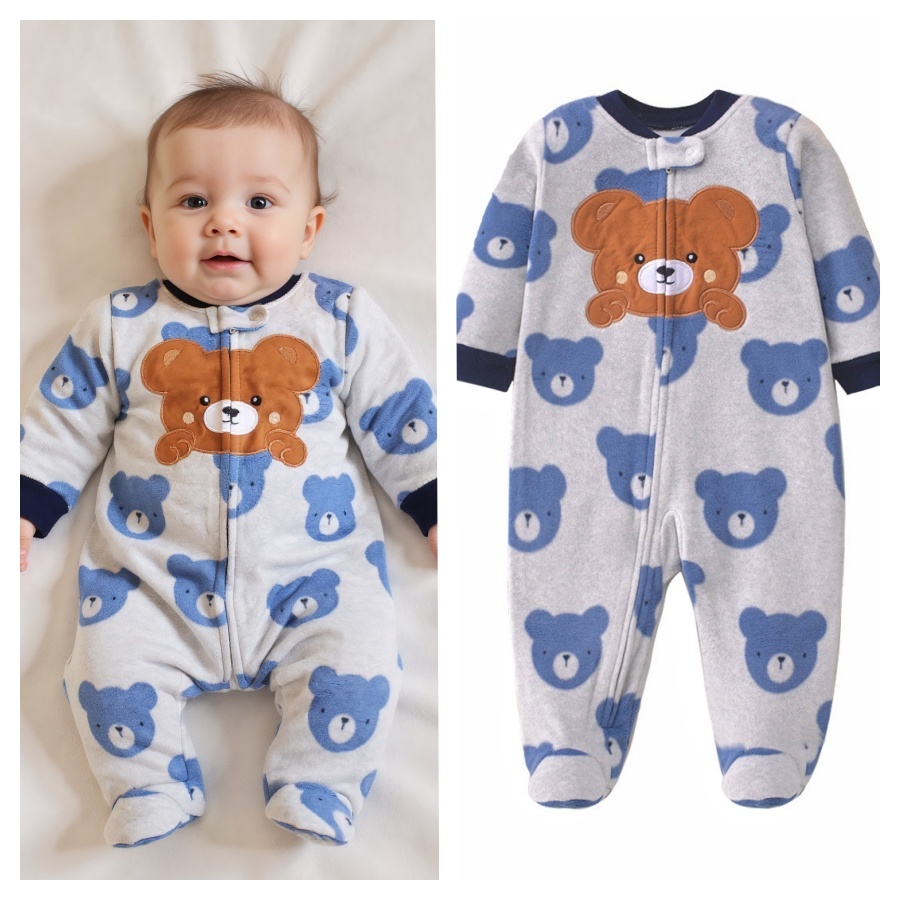 Lucky baby macacão fleece carters menino/macacão bebê menino/macacão plush bebê menino/mac...