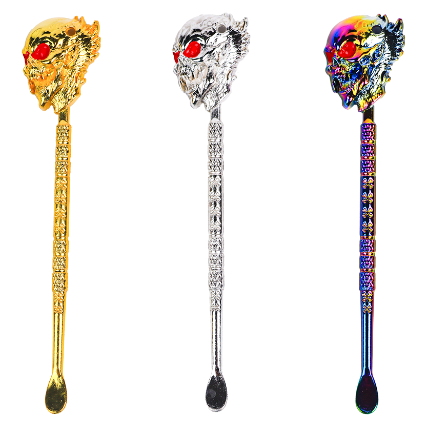 11.8cm Em Forma De Alienígena Pequena Pá Cozinha Colher De Comida metal Laboratório Ingrediente Óleo