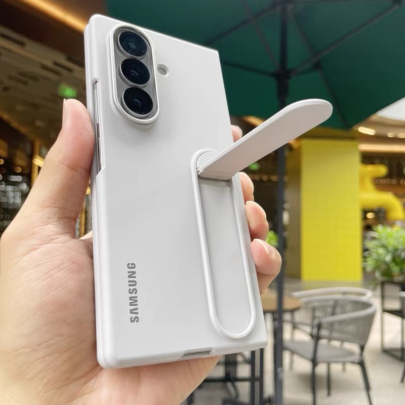 Original Samsung Galaxy Z Fold 6 Fold6 5G Sensorial Standing Phone Case Skin Touch Suporte Dobrável Capa Dura Para PC ZF em Oferta na Shopee