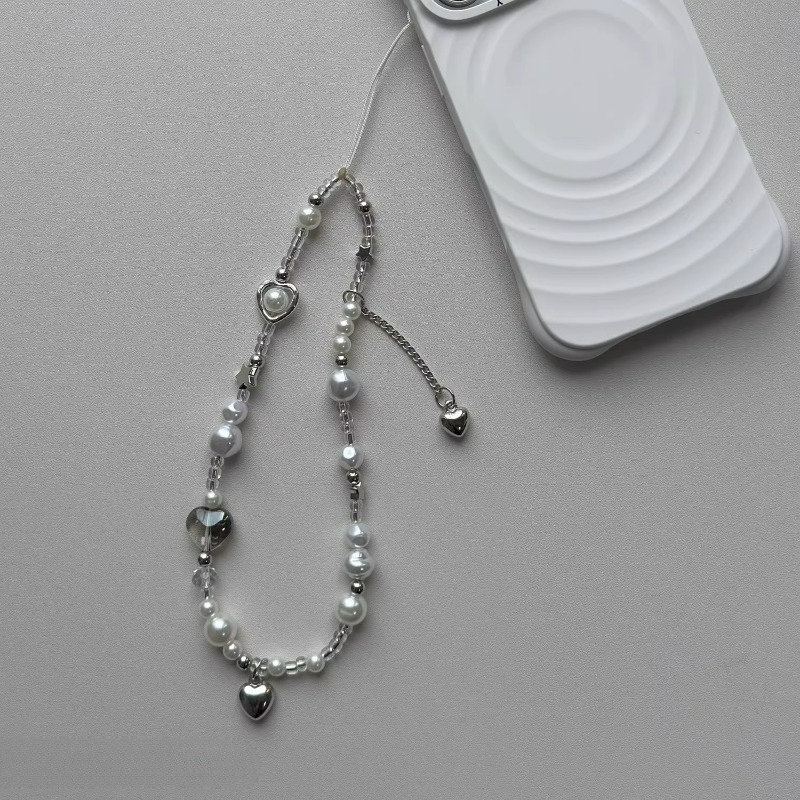 Barroco Bowknot Flor Coração Grânulo Alça De Telefone Charme Para iPhone Accessrioes Corrente Cordão Mulher Menina Saco em Oferta na Shopee