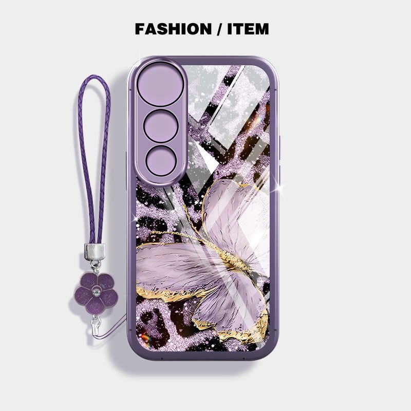 Para Vivo V50 Lite 5G 4G V50E 5G V40 Pro 4G 5G V2427 Invólucro VRQR Série Borboleta De Cor Escura Capa De Telefone À Pro em Oferta na Shopee