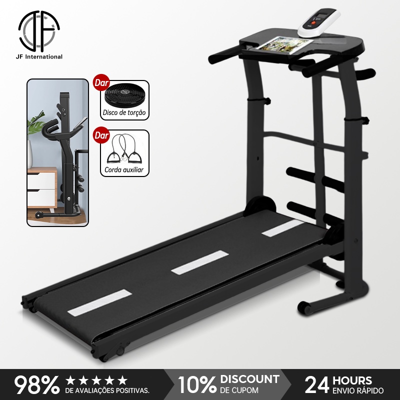 Máquina Automática De Esteira Mecânica Para Caminhada Com Display , Suporta Até 120kg