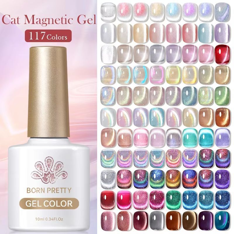 BORN PRETTY 117 cores gato magnético gel unha polonês 10 ml cobertura total varnis semi permanente super lindo manicure