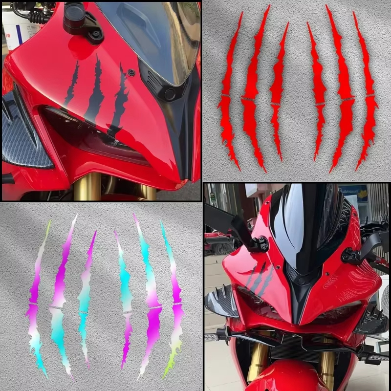 Monstro Garra Zero Adesivos De Motocicleta Para Farol Carenagem Tanque Combustível À Prova Dwaterproof Água Moto Capacet