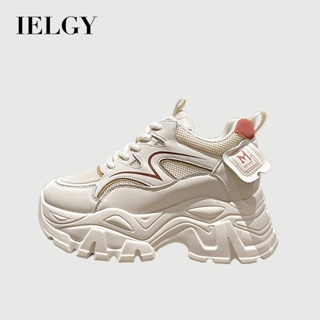 IELGY Sapatos Femininos Verão Malha Respirável Tênis Plataforma Sola Aumentar Altura Branca Pai em Oferta na Shopee