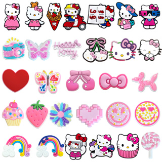 MEIDJ 1 Peça Amuletos De Sapato Decrations Desenho Animado Rosa Arco Sandálias Fivela Botão De Acessórios De PVC em Oferta na Shopee