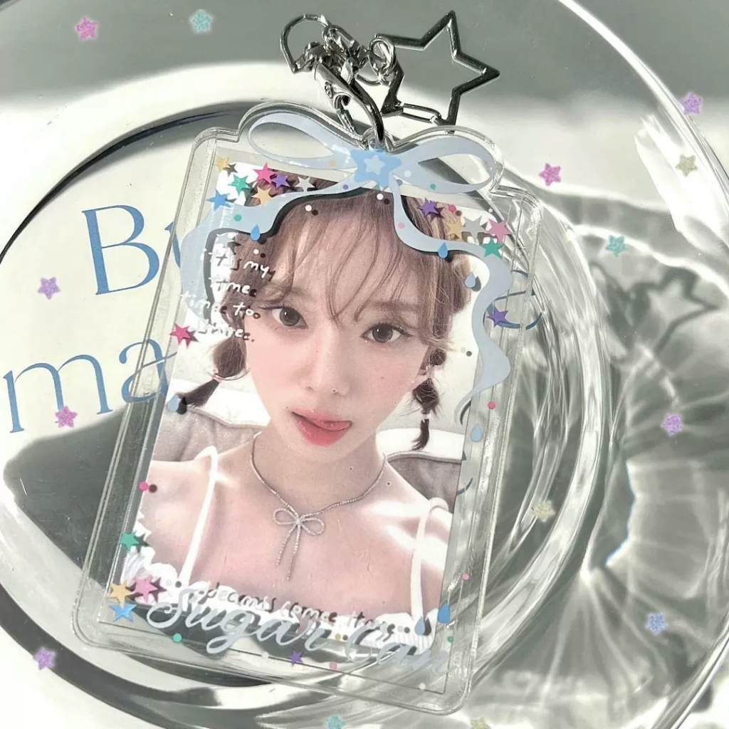 Chaveiro photocard holder Kpop Idol pingente estrela em Oferta na Shopee