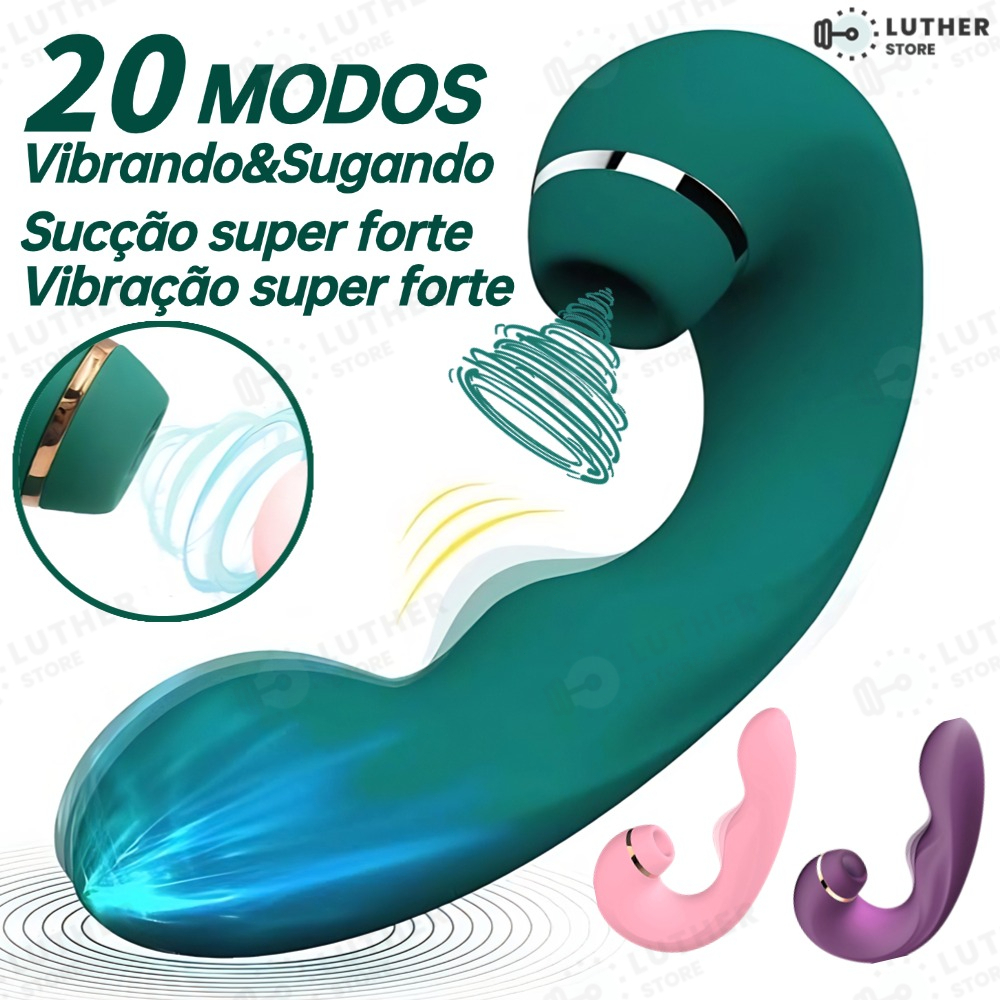 Vibrador e Estimulador Clitoriano Recarregável Miltifuncional 3 Em 1 ZDB-25