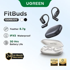 UGREEN FitBuds Fones De Ouvido Abertos TWS Esportivos 28H Playtime | IPX5 À Prova D'água Bluetooth 6.0
