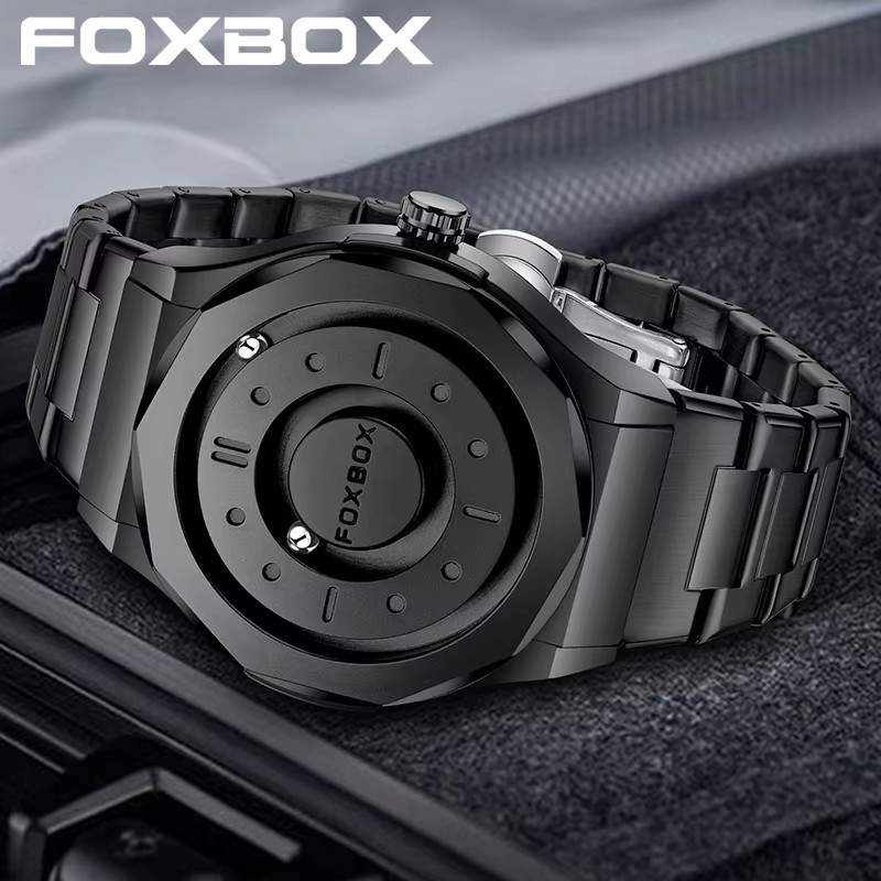 LIGE Moda Relógio De Aço Criativo Rolamento Magnético Quartzo Relógios À Prova D'água Força Casual Pulso