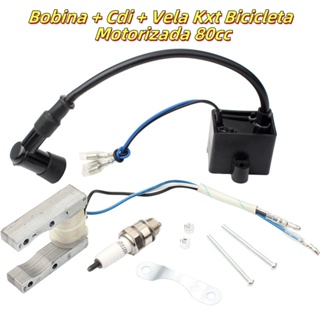 Bobina + Cdi + Vela Kxt Bicicleta Motorizada 80cc em Oferta na Shopee