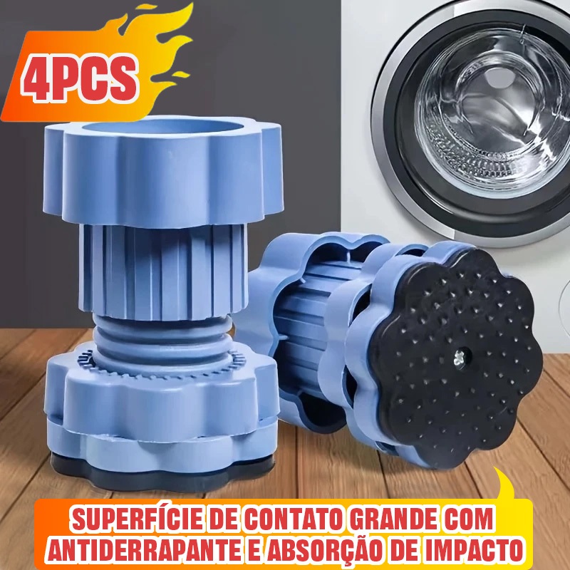 4 Pçs Anti Vibração Máquina De Lavar Pés Almofadas Antiderrapante Absorção De Choque Aumentando Almofada Esteira Geladei em Oferta na Shopee