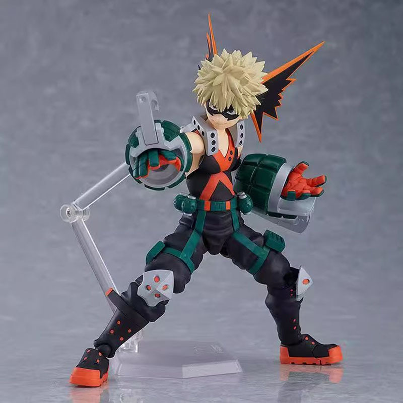 15cm My Hero Academy Figma 443 Bakugo Katsuki Joint Moving Model Caixa Figura Coleção Ornamentos