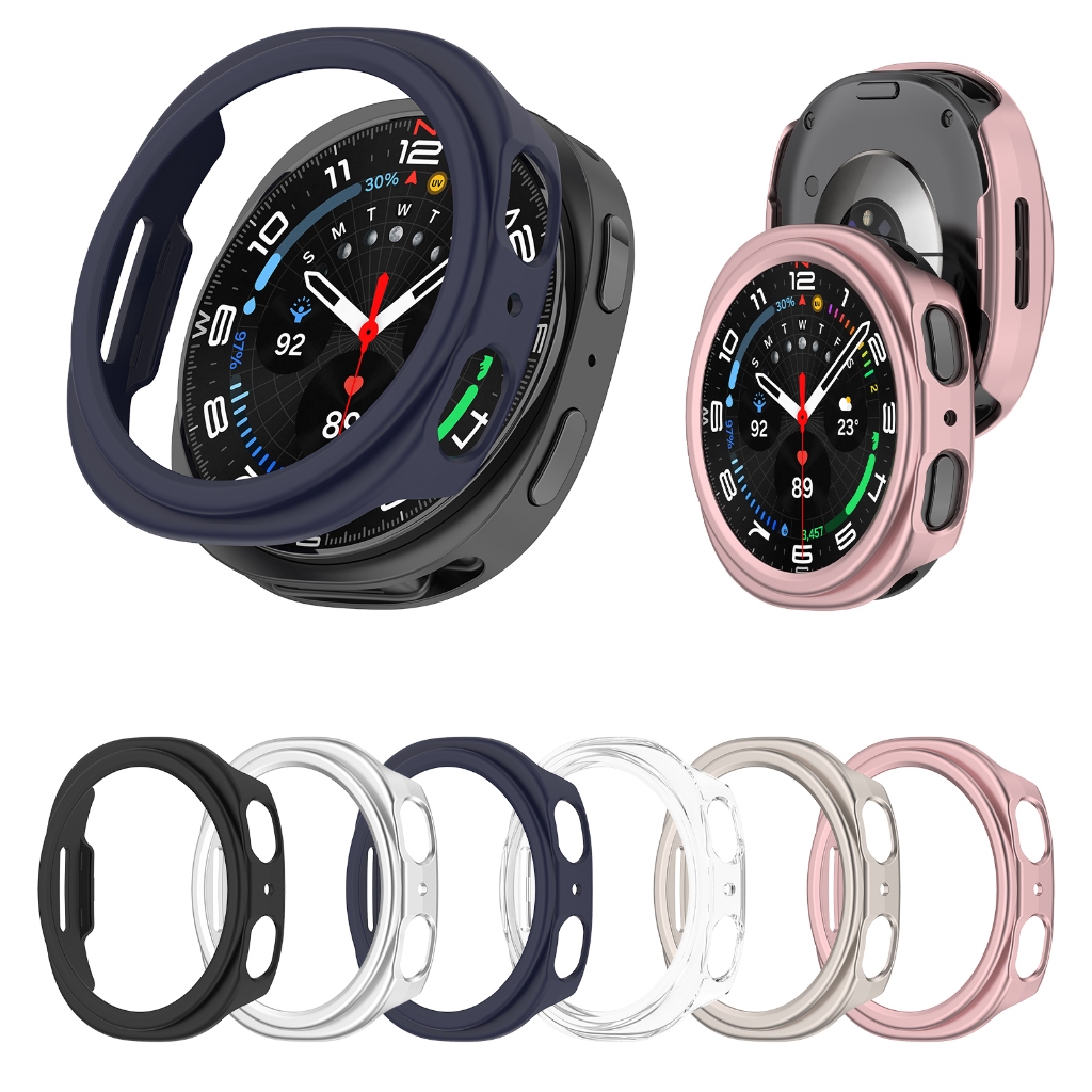 Capa Para PC Samsung Galaxy Watch 8 40MM/44MM Watch8 Clássico 46mm Smartwatch Relógio Inteligente Protetor Rígido Quadro