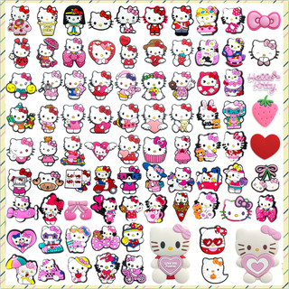 1 Pçs Rosa Gato Série Sapatos Encantos Acessórios Decorar Chinelos Sandálias Fivela Prese…