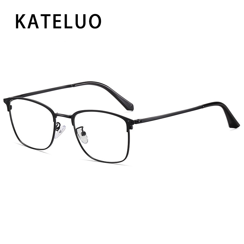 KATELUO Armações De Óculos Retrô De Metal Da Moda Para Homens E Mulheres Anti-Luz Azul Z3617 em Oferta na Shopee