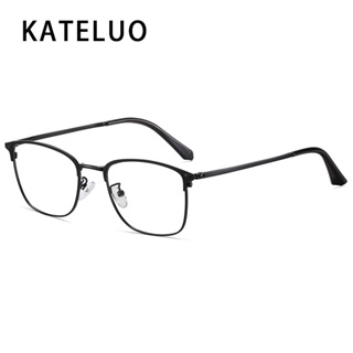 KATELUO Armações De Óculos Retrô De Metal Da Moda Para Homens E Mulheres Anti-Luz Azul Z3617 em Oferta na Shopee