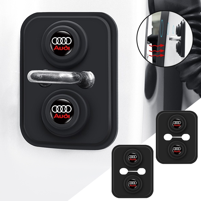 Capa Para Fechadura De Porta De Carro , Almofada De Silicone Choque Audi A3 8P A6 C5 A4 B6 B8 S4 RS4 S5 B9 S3 8V RS3 S6