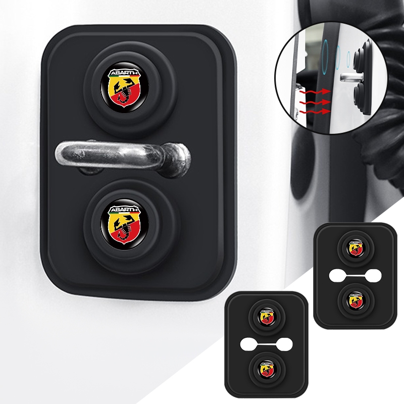 Tampa Amortecedora Para Fechadura De Porta De Carro , Trava Anticolisão FIAT ABARTH 500 500L 124 Aranha Coupe Panda Dobl em Oferta na Shopee