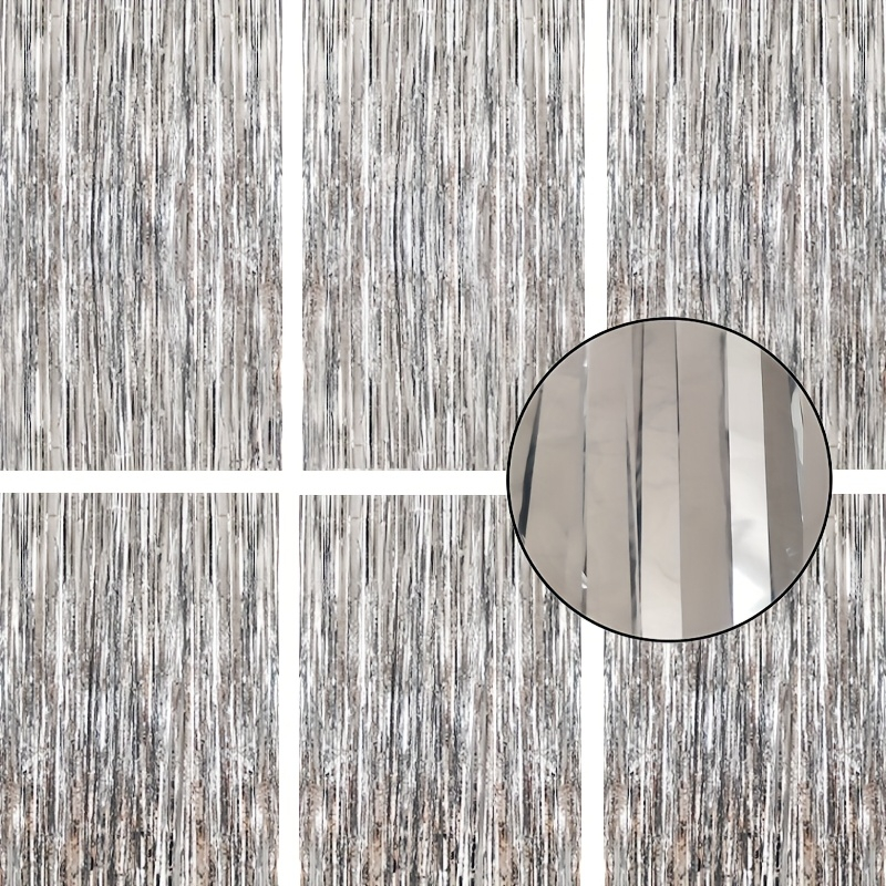 Kit 2/4/6 Cortina Holográfica Metalizada Franja 2x1m P/ Decoração De Festa em Oferta na Shopee