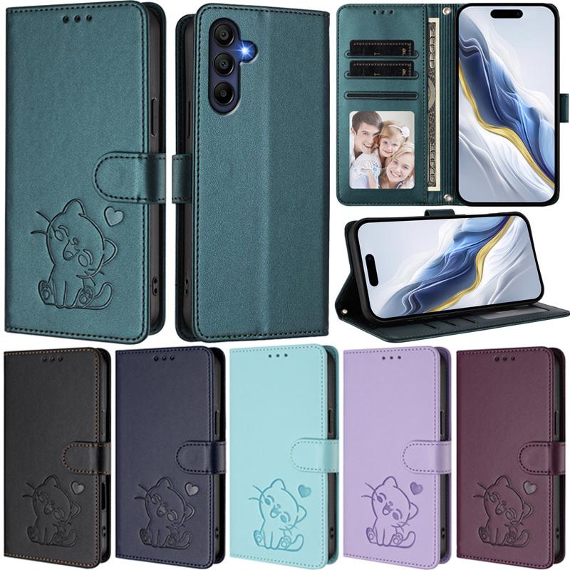 Caixa De Luxo Para Samsung Galaxy A17 A07 A56 A36 A26 A16 A06 A55 A35 A15 A05S A25 5G A24 4G A05 A16 A15 4G Carteira De 
