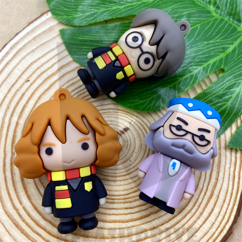 Harry Potter , Hermione , Dumbledore Silicone Flash Drive USB 2.0 Thumb Armazenamento De Dados 1GB 2GB 4GB 8GB 16GB 32GB em Oferta na Shopee