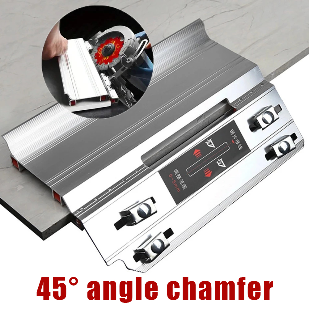 Guia Corte 45° Graus Meia Esquadria Chanfro Serra Mármore Circular Base Suporte Trilho Gabarito Porcelanato Pisos em Oferta na Shopee