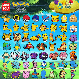 1 Pçs Série Pokémon Sapatos Encantos Acessórios Decorar Chinelos Sandálias Fivela Present…