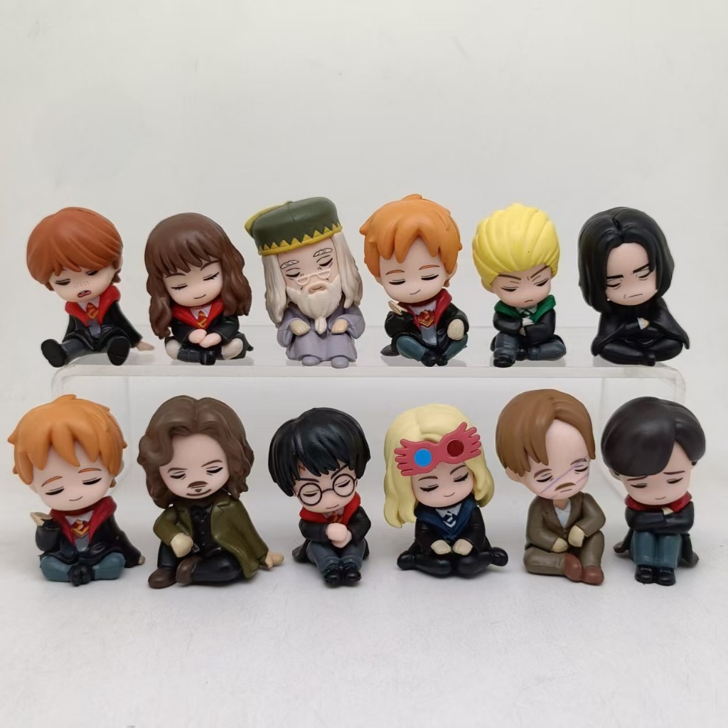 6 Pçs/Set 4-5cm Anime Harry Potter Hermione Gashapon Brinquedo Severus Snape Sirius Preto Aberforth Dumbledore Cápsula F